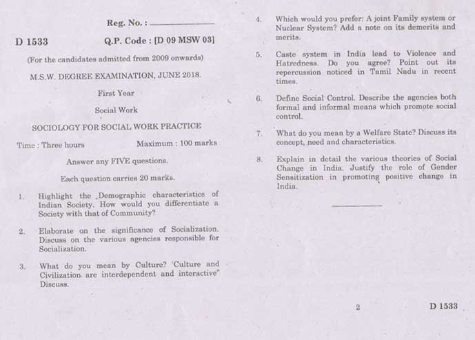 bharathiar university phd coursework question papers